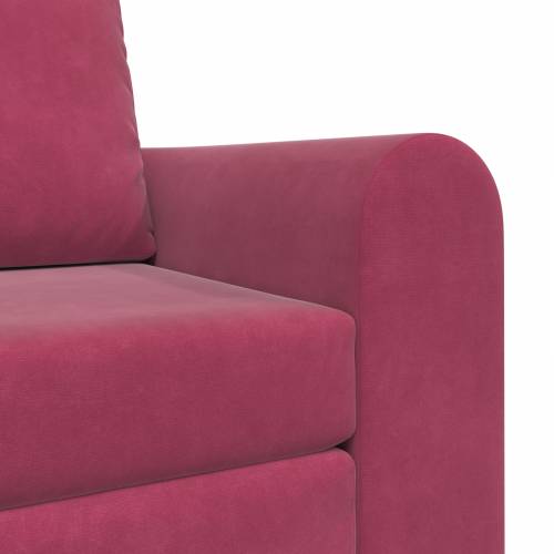 sofa krevet 2 u 1 vino crvena 98x71x83 cm pliš Cijena