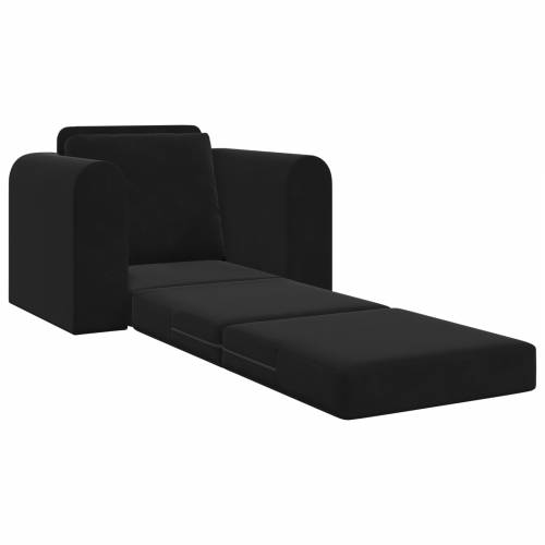 2-u-1 crna krevet-sofa na podu 98x71x83 cm Cijena