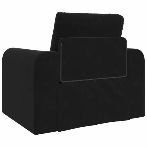 2-u-1 crna krevet-sofa na podu 98x71x83 cm Cijena