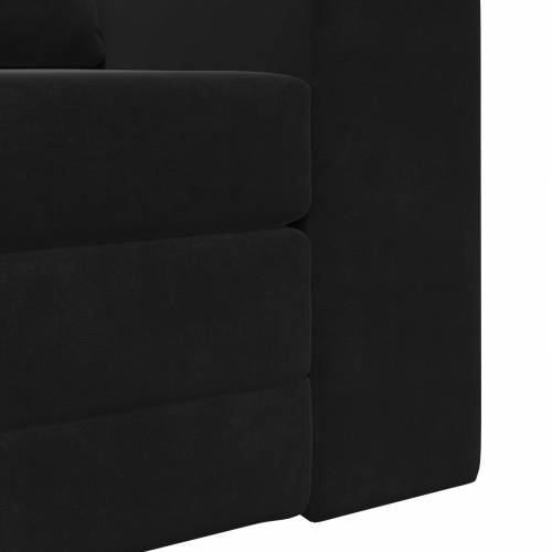 2-u-1 crna krevet-sofa na podu 98x71x83 cm Cijena