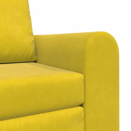 Floor Sofa Bed 2-u-1 Žuti 98x71x83 cm Baršun Cijena