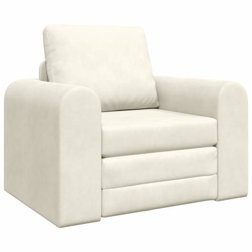 podna sofa krevet 2-u-1 krem 98x71x83 cm baršun Cijena