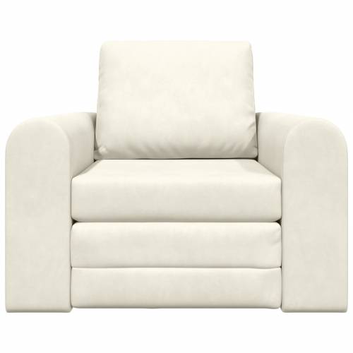 podna sofa krevet 2-u-1 krem 98x71x83 cm baršun Cijena
