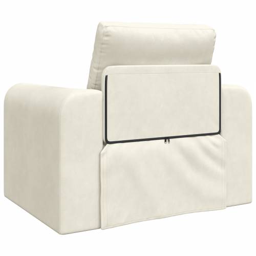 podna sofa krevet 2-u-1 krem 98x71x83 cm baršun Cijena