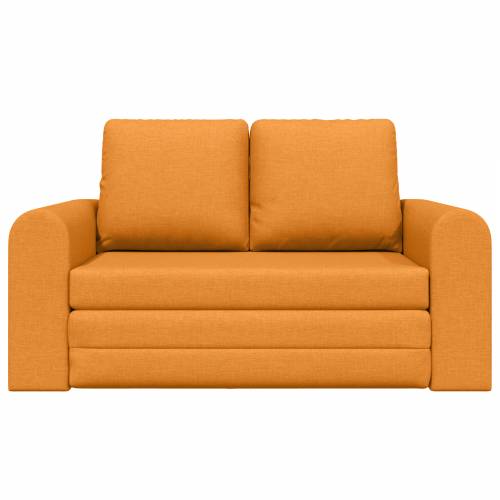 Sofa na podu krevet 2-u-1 Tamnožuta 148x71x83 cm Tkanina Cijena