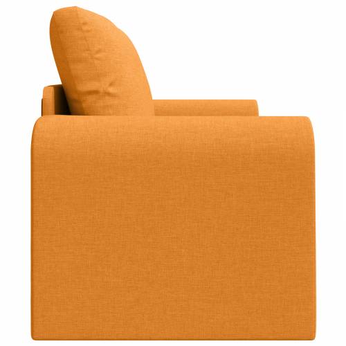 Sofa na podu krevet 2-u-1 Tamnožuta 148x71x83 cm Tkanina Cijena