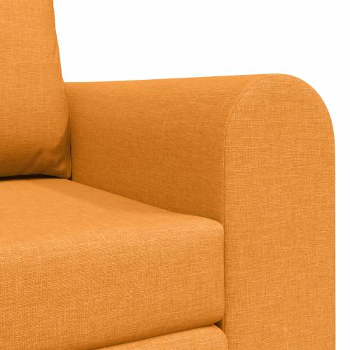 Sofa na podu krevet 2-u-1 Tamnožuta 148x71x83 cm Tkanina Cijena