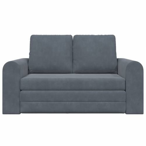 Sofa na podu 2-u-1 Tamnosiva 148x71x83 cm Velur Cijena