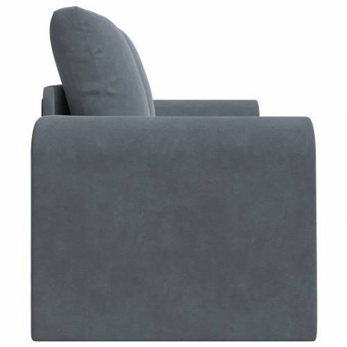 Sofa na podu 2-u-1 Tamnosiva 148x71x83 cm Velur Cijena
