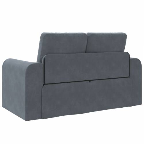 Sofa na podu 2-u-1 Tamnosiva 148x71x83 cm Velur Cijena