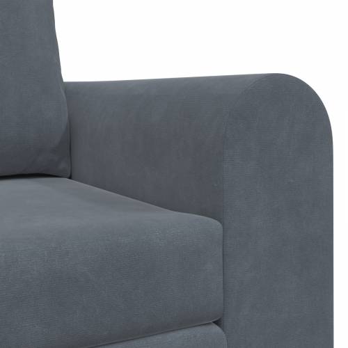Sofa na podu 2-u-1 Tamnosiva 148x71x83 cm Velur Cijena