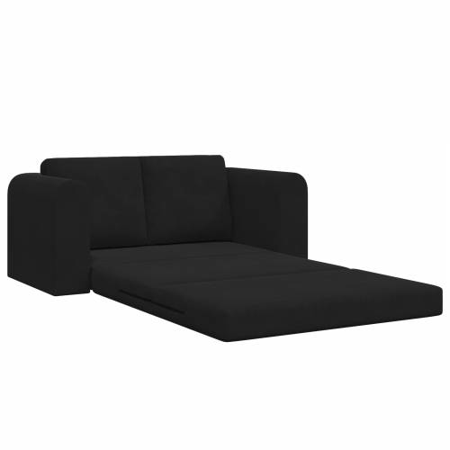 sofa na podu krevet 2-u-1 Crna 148x71x83 cm Velur Cijena