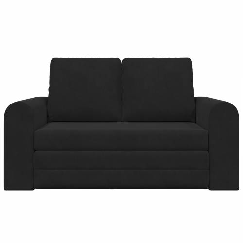 sofa na podu krevet 2-u-1 Crna 148x71x83 cm Velur Cijena