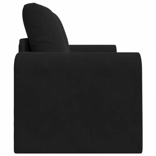 sofa na podu krevet 2-u-1 Crna 148x71x83 cm Velur Cijena