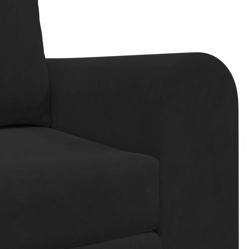 sofa na podu krevet 2-u-1 Crna 148x71x83 cm Velur Cijena