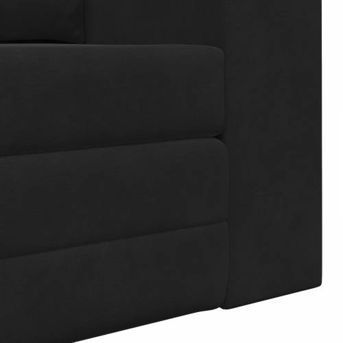 sofa na podu krevet 2-u-1 Crna 148x71x83 cm Velur Cijena
