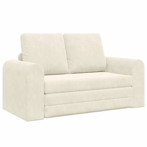 Floor Sofa Bed 2-u-1 Krem 148x71x83 cm Velvet Cijena