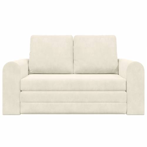Floor Sofa Bed 2-u-1 Krem 148x71x83 cm Velvet Cijena