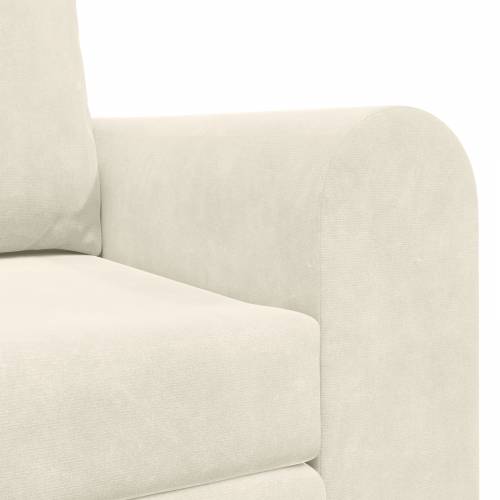Floor Sofa Bed 2-u-1 Krem 148x71x83 cm Velvet Cijena