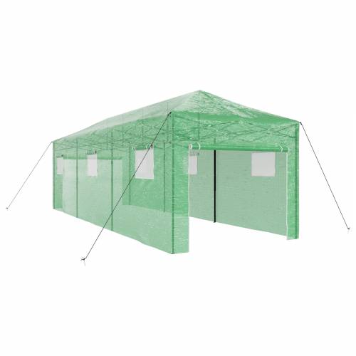 zeleni staklenik s sklopivim okvirom – 870 x 290 x 315 cm Cijena