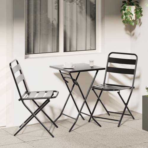 3-dijelni sklopa bistro set antracitni čelik Cijena