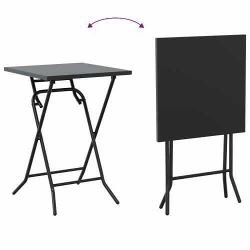 3-dijelni sklopa bistro set antracitni čelik Cijena