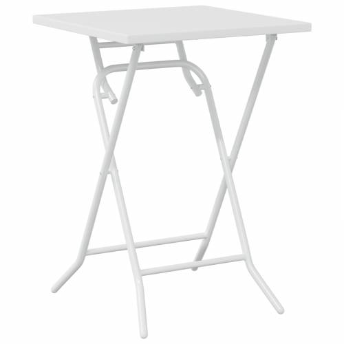 3 komada sklopivi bistro set bijeli čelik Cijena