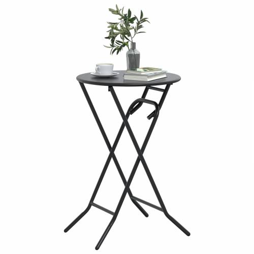 Sklopivi vrtni stol Antacitski Ø50x72 cm Čelik Cijena