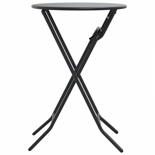 Sklopivi vrtni stol Antacitski Ø50x72 cm Čelik Cijena