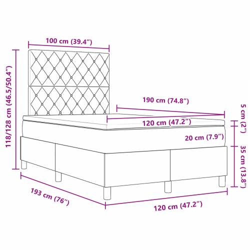Box Spring Krevet s Madracem Tamno Zelena Mala Dužina Velur Cijena