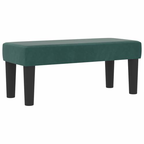 Krevet na podlozi s madracem i klupom Tamnozelena 90x200 cm Baršun Cijena
