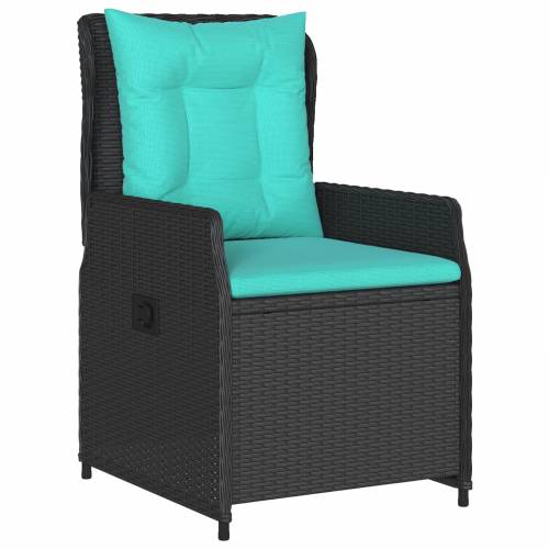 set od 5 vrtnih stolova crni poly ratan Cijena