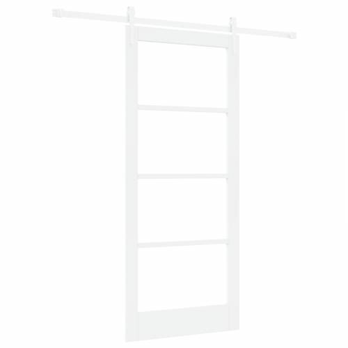 klizna vrata s hardverom set bijela 86x198.5 cm čvrsta drvo bor Cijena