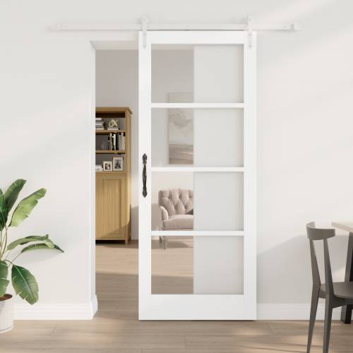 klizna vrata s kompletnim priborom bijela 86x211 cm masivno drvo bor Cijena
