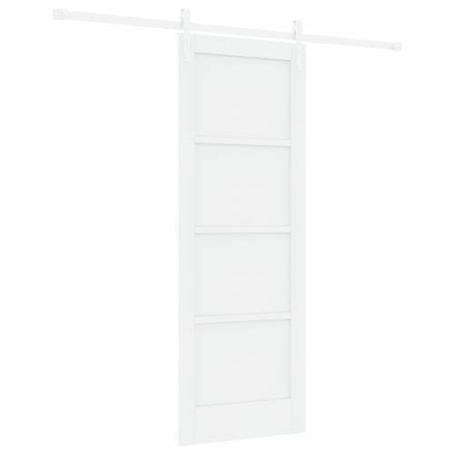 klizna vrata s hardver setom bijela 73.5x198.5 cm solidno drvo bor Cijena