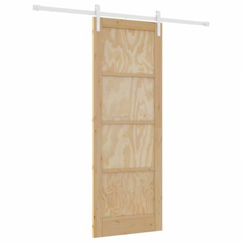 Klizna vrata s hardver setom 78x211 cm čvrsta drva borovine Cijena