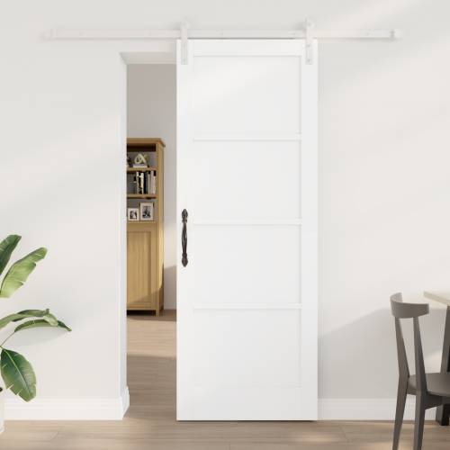 Klizna vrata bijela 78x211 cm čvrst bor Cijena