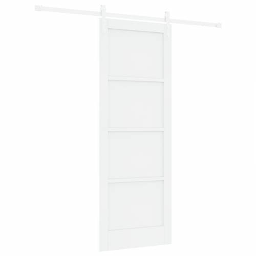 Klizna vrata bijela 78x211 cm čvrst bor Cijena