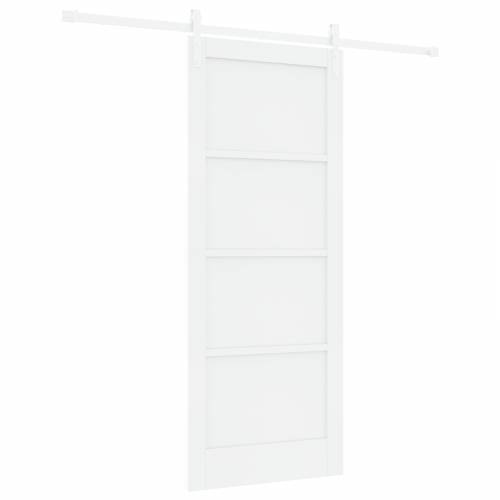 Klizna Vrata s Hardverom Bijela 83x202 cm Čvrsti Bor Cijena