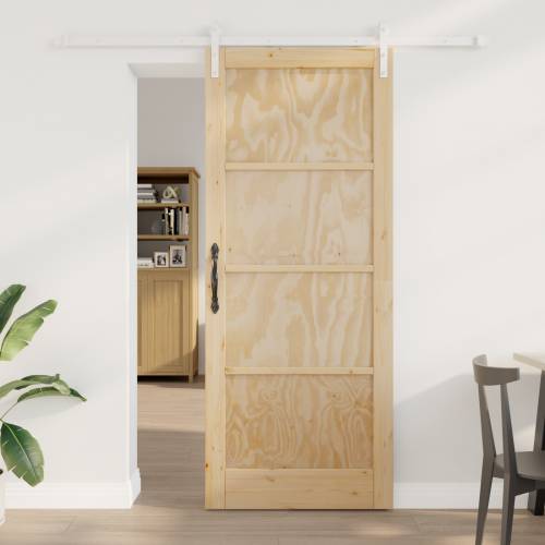 klizna vrata s hardverskim setom 86x211 cm od punog bora Cijena