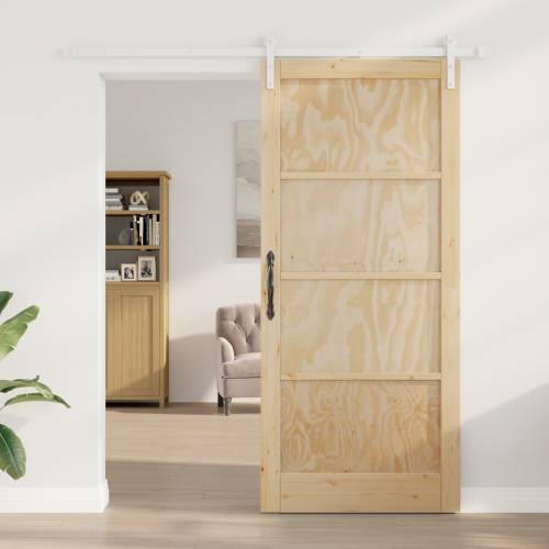 klizna vrata s kompletnom opremom 93x211 cm čvrsta drva bor Cijena
