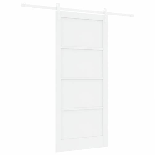 klizna vrata s hardverskim setom Bijela 93x211 cm Čvrsti bor Cijena