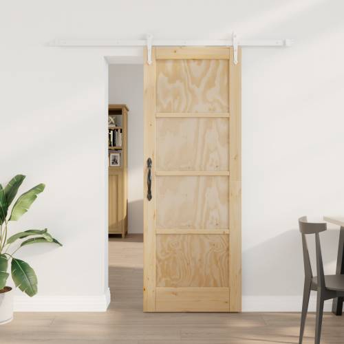 klizna vrata s hardverskim setom 73.5x198.5 cm od masivnog borovog drva Cijena