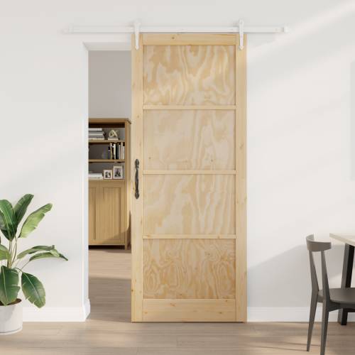 klizna vrata s hardverskim setom 93x232 cm od punog bora Cijena