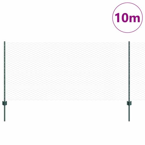 Stupovi za ograde 5 kom U-kanal zelena 100 cm čelik Cijena