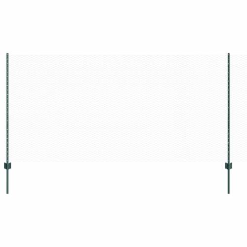 Stupovi ograde 5 kom U-kanal Zelena 120 cm Čelik Cijena