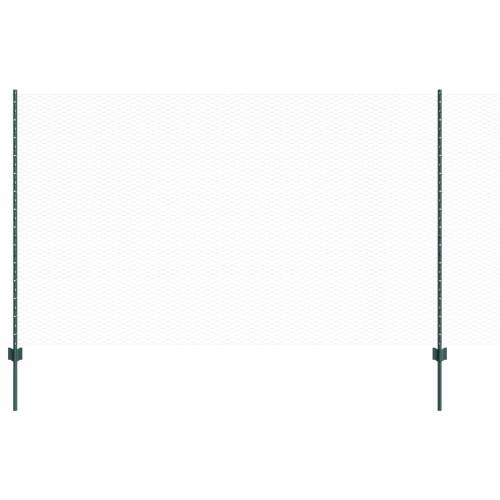 Stupovi ograde 11 kom U-kanal Zelena 140 cm Čelik Cijena
