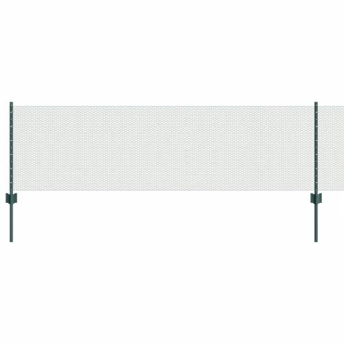 Stupovi ograde 11 kom U-kanal zelena 60 cm čelik Cijena