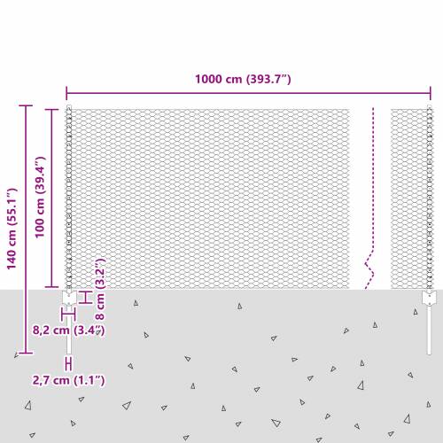 Stupovi za ogradu 10 kom U-Kanal Siva 100 cm Čelik Cijena
