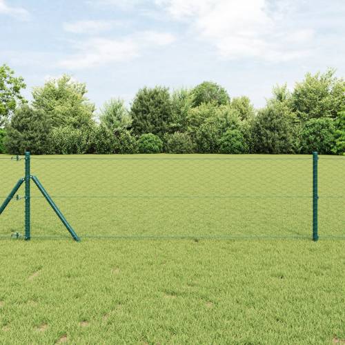 Šesterokutna ograda Zelena 0.6x10 m Čelik Cijena